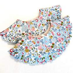 緑ギンガムチェック】ふわふわタオルのまんまるスタイ サークルスタイ  