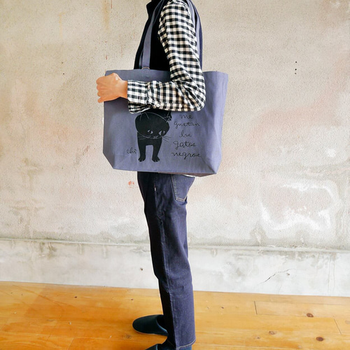 はるちゃん★☆様オーダーページ♡おとぎの国の猫と仲間たち♡トートバッグ トートバッグ[おかっぱ猫・おすわり] W カラー トートバッグ necoya