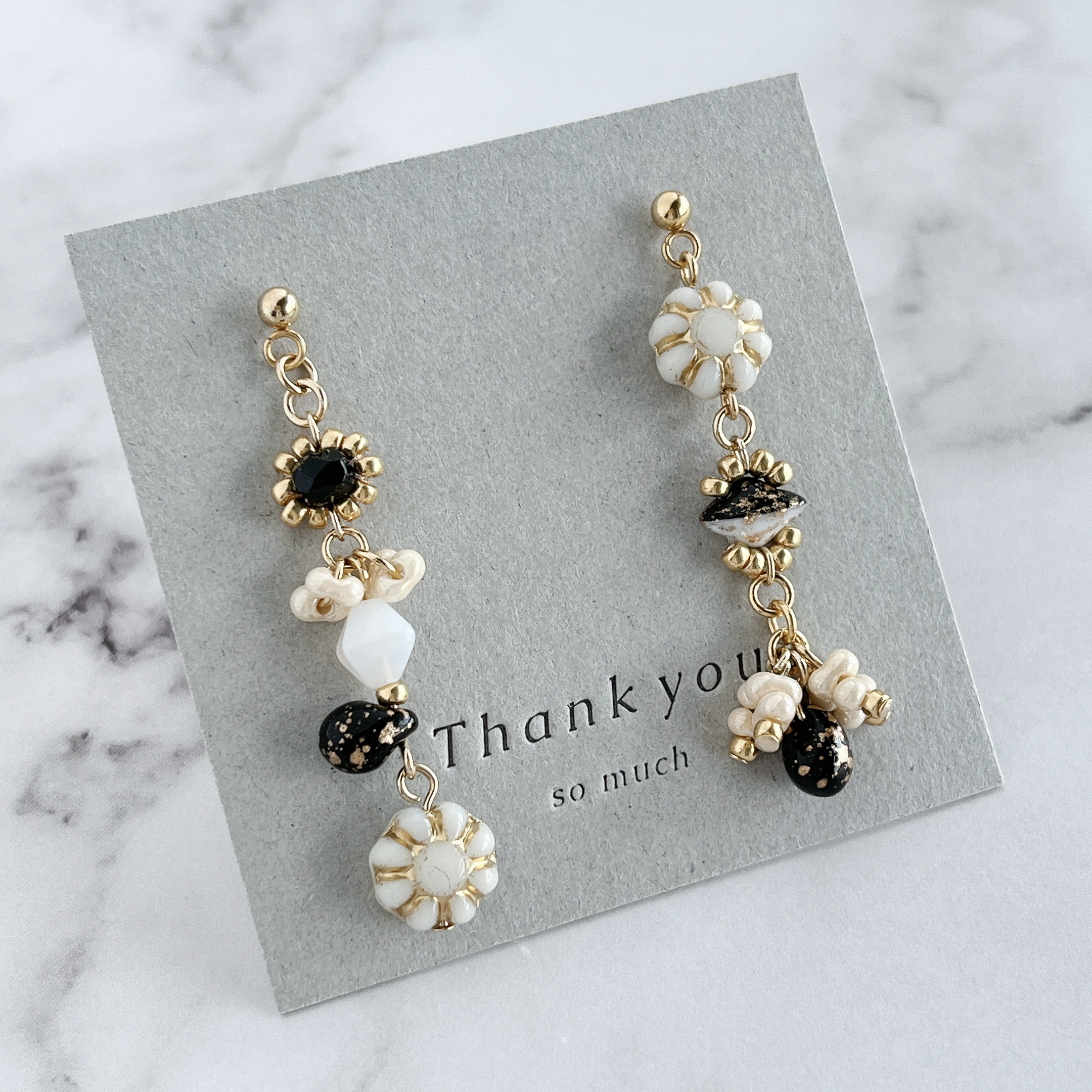 162 イタリア製クロス＆イタリア星型レザー✖︎ステンレス　ピアスorイヤリング