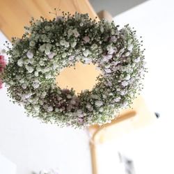 かすみ草のフライングリース リース Deuxieme(ドゥズィエム) 通販