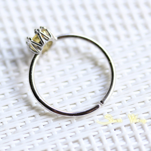 イエローサファイアリング　silver925 再販✕2□良質イエローサファイア リング.+:｡レモンカラー.+: