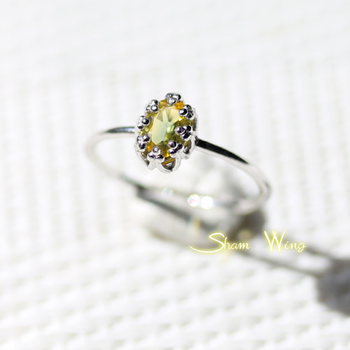 イエローサファイアリング　silver925 再販✕2□良質イエローサファイア リング.+:｡レモンカラー.+: