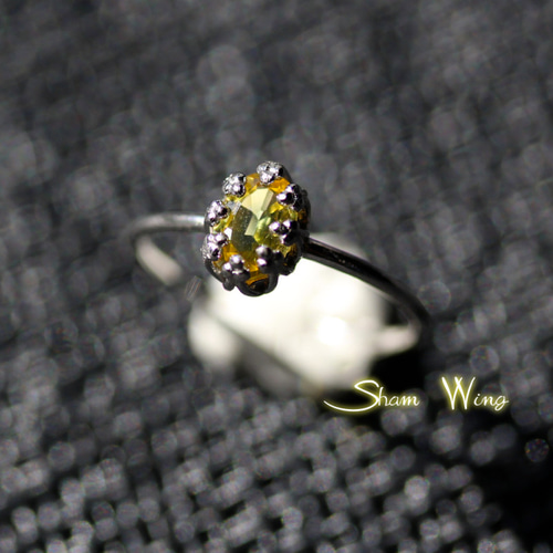 イエローサファイアリング　silver925 再販✕2□良質イエローサファイア リング.+:｡レモンカラー.+: