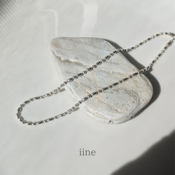 【silver930】ミックスボールチェーンネックレス*日常からフォーマルまで* 6枚目の画像