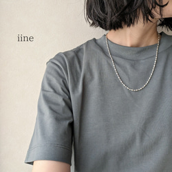 【silver930】ミックスボールチェーンネックレス*日常からフォーマルまで* 12枚目の画像