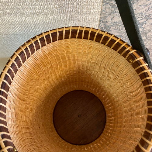 ナンタケットバスケット ナンタケットバスケット 2Way オーバルパース エボニー 黒檀 蓋