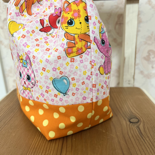 保冷巾着バッグ☆保温保冷巾着バッグ☆トートバッグ☆ランチトート