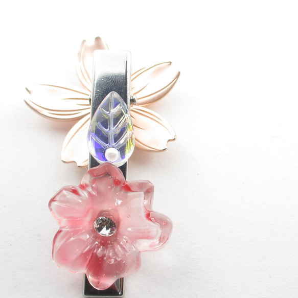 奇跡と絆は、クォーツに勝るかもと思いたいけれど、冷静な対応が必要です♪<創作ヘアクリップ>HC066 1枚目の画像