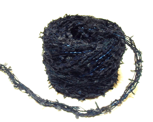 ネイビー＊引き揃え糸＊30g巻 毛糸 k-knot 通販 17799672｜Creema