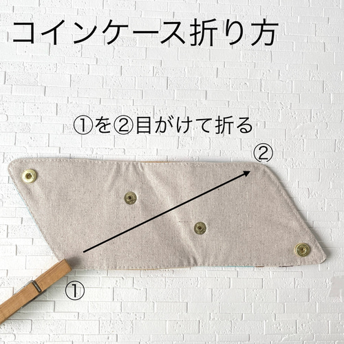 カラフルパッチワークの三角コインケース 小銭入れ 小銭入れ