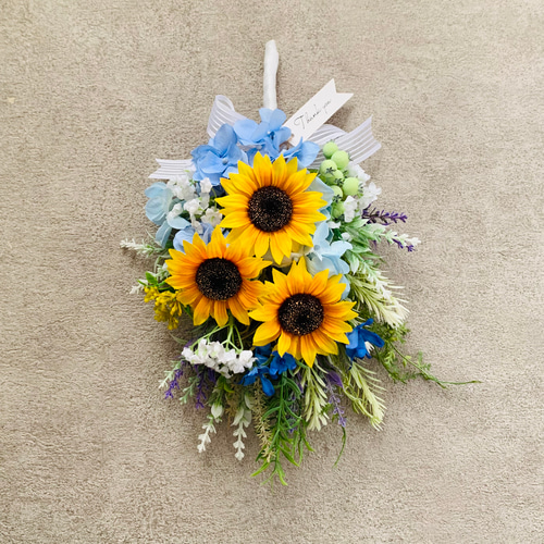 向日葵 夏 スワッグ リース 壁飾り アーティフィシャルフラワー 造花 父の日 ひまわり 紫陽花 ラベンダー スワッグ フラワーパワー 通販|Creema(クリーマ) 17799698 向日葵 夏 スワッグ リース 壁飾り アーティフィシャルフラワー 造花 父の日 ひまわり 紫陽花 ラベンダー スワッグ フラワーパワー 通販|Creema(クリーマ) 17799698