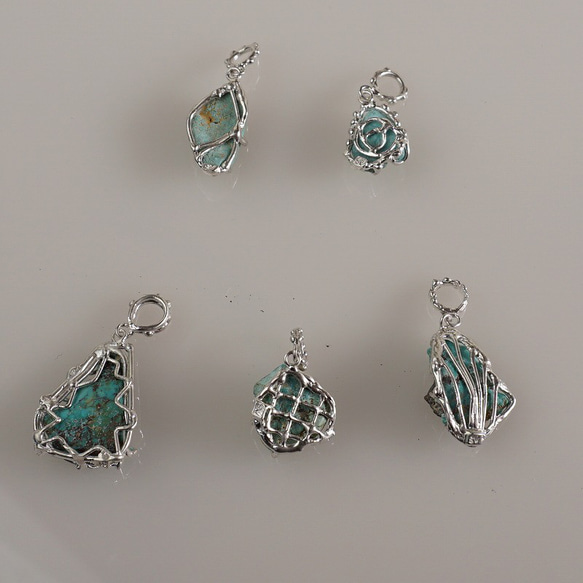 silver  母岩付きトルコ石 ペンダントトップ 11枚目の画像