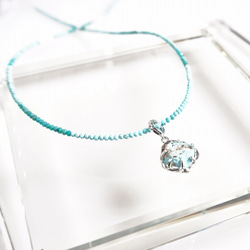 silver  母岩付きトルコ石 ペンダントトップ 5枚目の画像