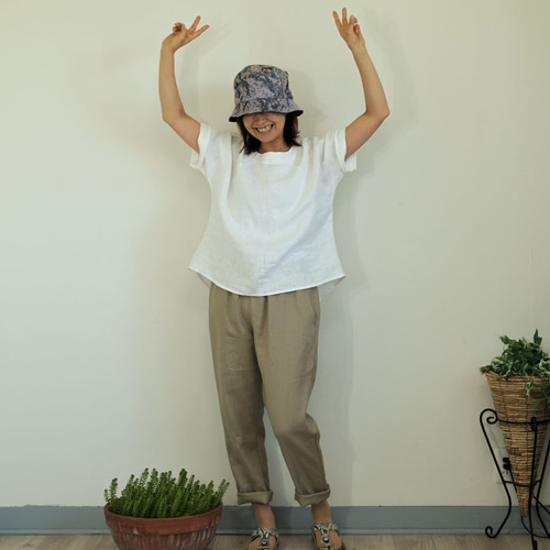arts&science リネン パンツ 肌色ベージュ arts&science リネン パンツ 肌色ベージュ
