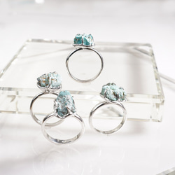 silver 母岩付きトルコ石 指輪 5枚目の画像