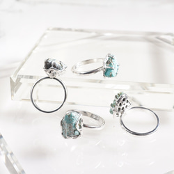 silver 母岩付きトルコ石 指輪 7枚目の画像