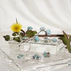 silver 母岩付きトルコ石 指輪 10枚目の画像