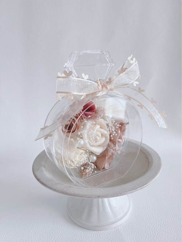 香水ビン・フラワーアレンジ・ローズ・ホワイトとアンティークカラー 人気・おすすめ｜多用途・生活用品におすすめ キャンペーン中 即納 即日発送サービス