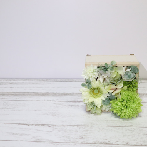 緑推し！ミニフラワーボックス アートフラワー OSHIIRO 通販 17799855