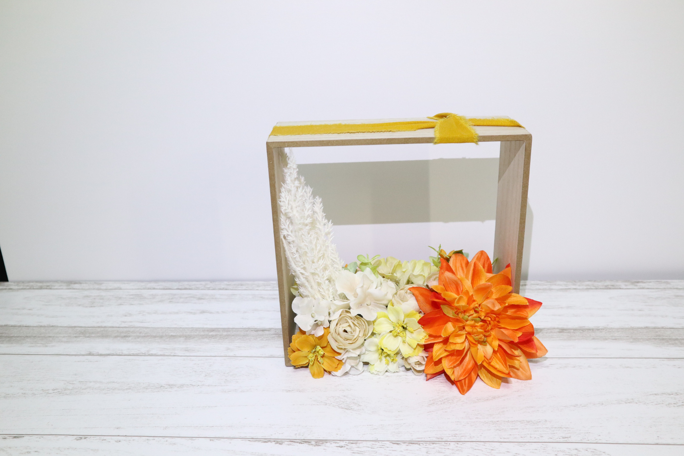 オレンジ推し！ダリアのリバーシブルフレーム