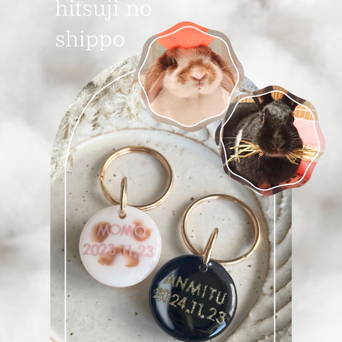 うちの子素材】『うちの子マーブル』名入れ可 ペットの毛・ヒゲ・羽