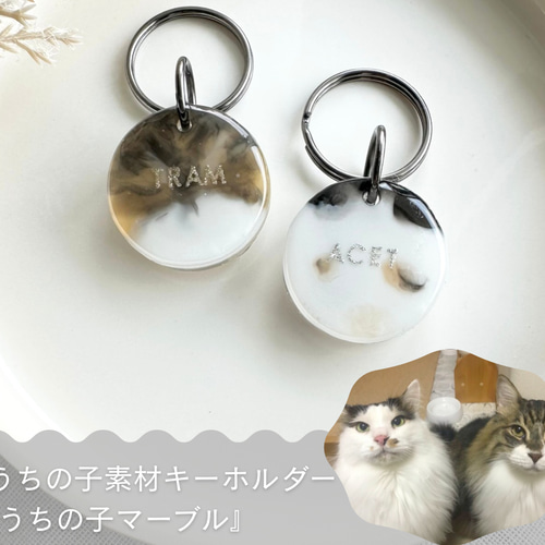 オーダーメイド】『うちの子マーブル』ペット遺毛・遺骨封入レジン