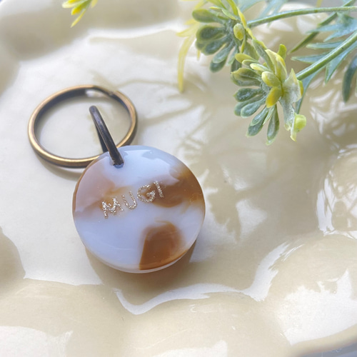 うちの子素材確認用 うちの子素材】『マーブル×クリア』名入れ可 ペットの毛・ヒゲ