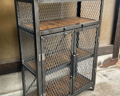 アイアンキャビネット［上棚］アイアン家具 アイアンラック