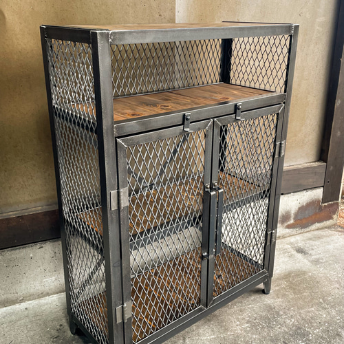 アイアンキャビネット［上棚］アイアン家具 アイアンラック