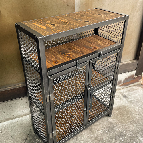 アイアンキャビネット［上棚］アイアン家具 アイアンラック