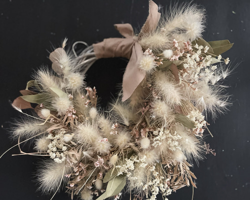 antique wreath ドライフラワーリース ナチュラルリース つる