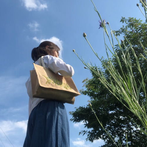 Big bag : ジュート麻でハンドメイド Big bag : ジュート麻でハンドメイド Big bag : ジュート麻で