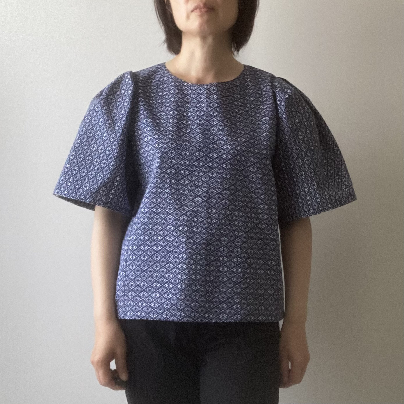 浴衣のブラウス　結晶