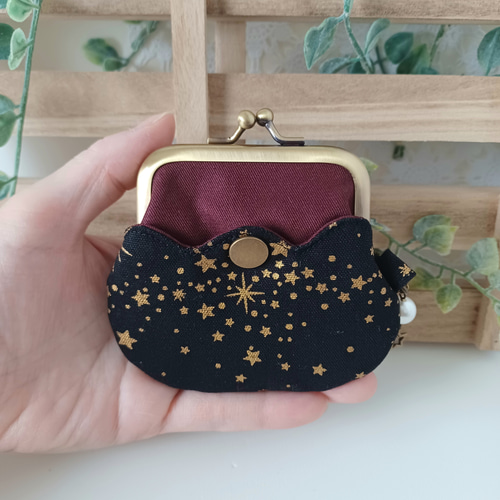 ポケット付きがま口☆お星様 がま口 Kari Kari 通販｜Creema(クリーマ  