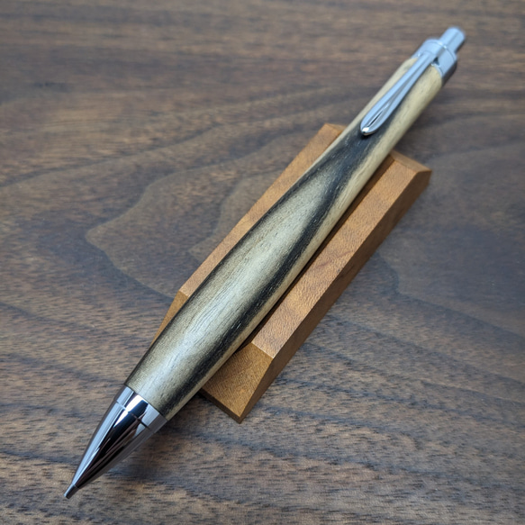 ボナンペン黒柿シャープペンシル0.5真鍮金具