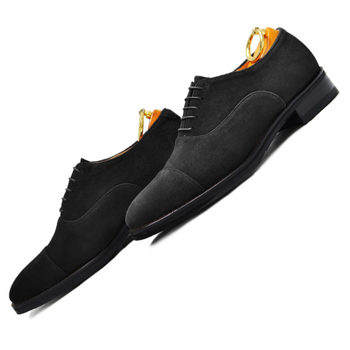 オックスフォード ビジネスシューズ スエードレザーシューズ 本革シューズ  本革 オーダーシューズ 靴 lav