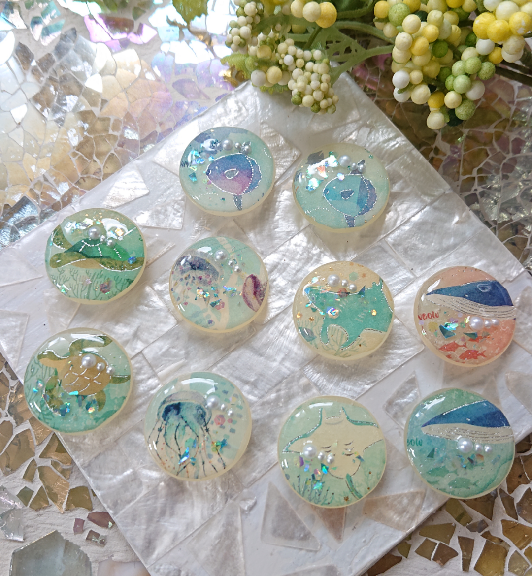 マンボウレジンヘアゴムぶどう