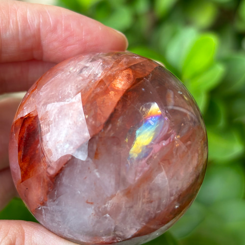 高品質 ファイヤークォーツスフィアNo.1498 ファイアークォーツ
