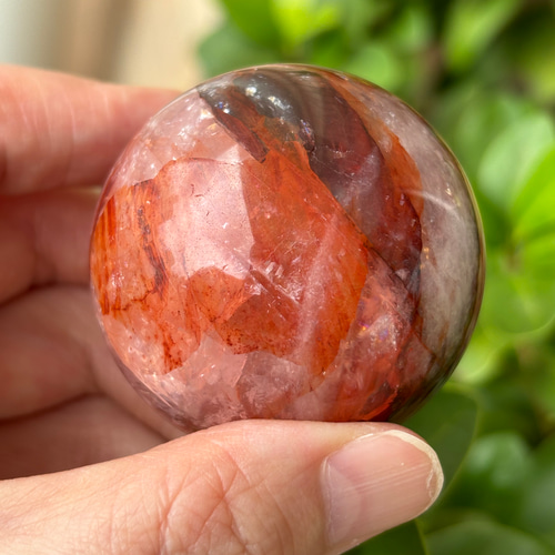 情熱の石 ファイアークォーツ スフィア その他置物 Robin 通販