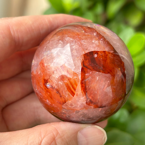 情熱の石 ファイアークォーツ スフィア その他置物 Robin 通販