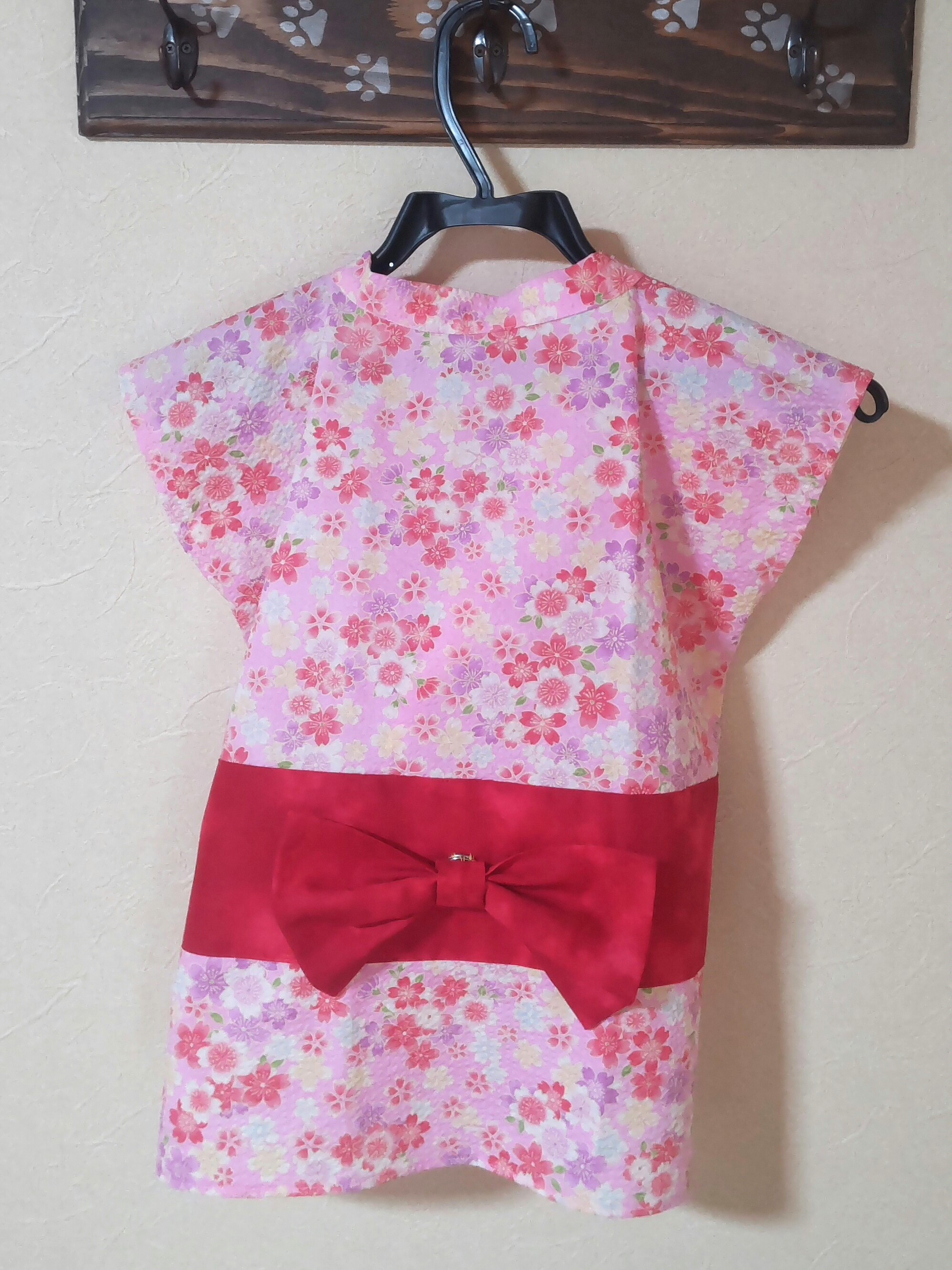 犬服浴衣 桜【中型・大型犬向け】 ペット服・アクセサリー