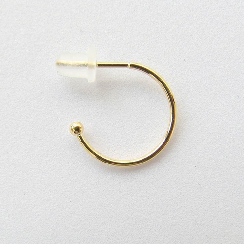 エナソルーナK18ピアス ホワイト 振り落とせ