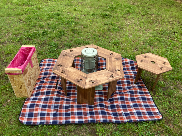 ヘキサテーブル コンプリートセット(クリアーも可) 小さめのサイズ