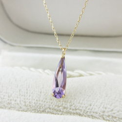 シルエット美しいヌーディーシェイプ しずく ラベンダー アメジスト 雫