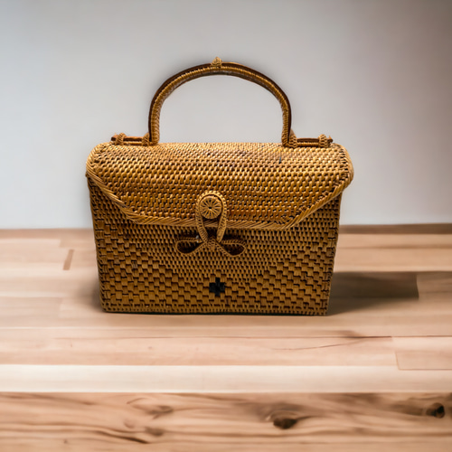 アタ細工 ハンドバッグ ショルダーバッグ アタバッグ ナチュラル