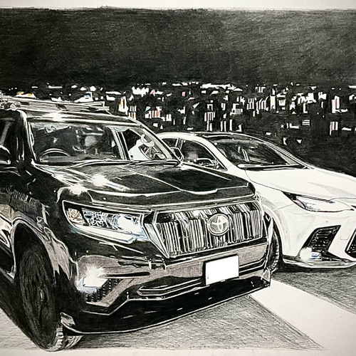 車イラスト描きます。一枚に2通りの構図でリアルに描きます。 イラスト