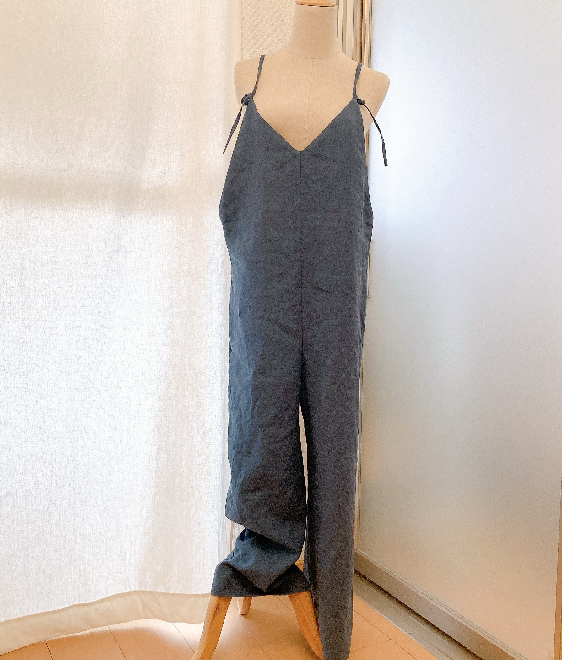 【受注生産】送料込み　リネンサロペット