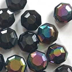 2個※選択可能】フォッシルコーラル 18x18mm ブルー 0001 天然石 mygem