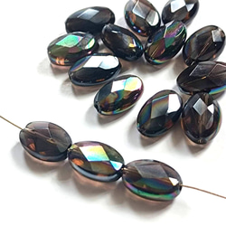 2個※選択可能】フォッシルコーラル 18x18mm ブルー 0001 天然石