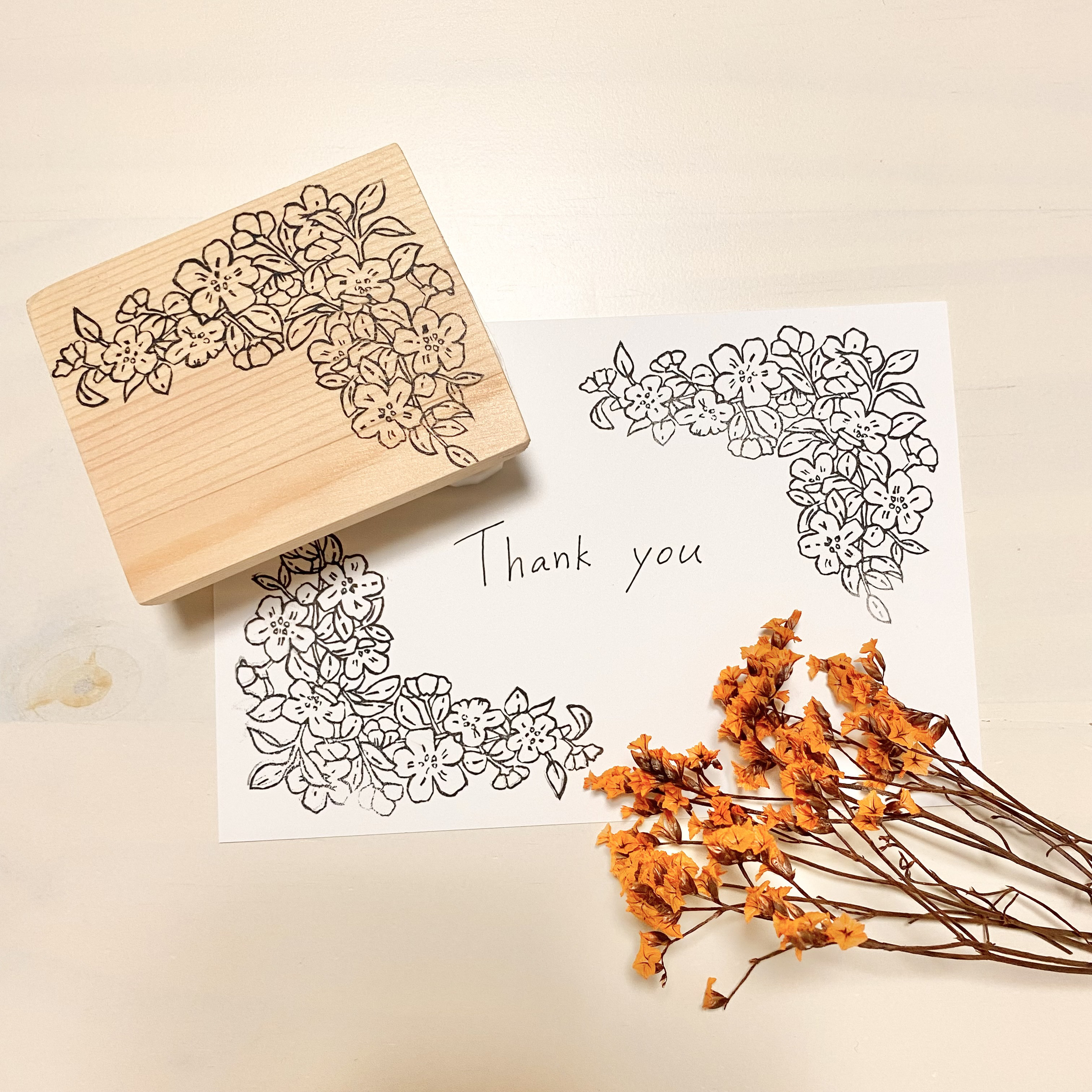 ボタニカル③  消しゴムはんこNo.125